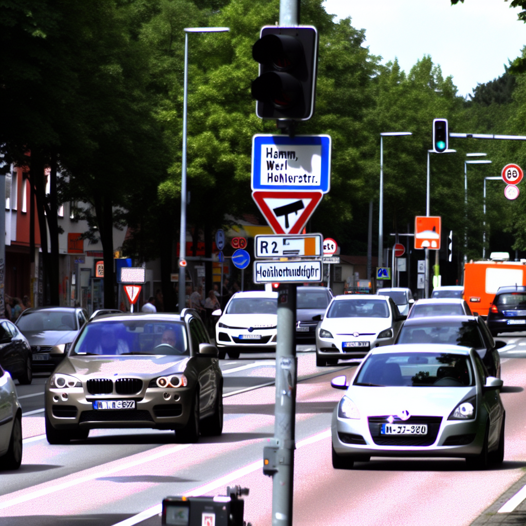 Messstelle Hamm, Werler Str. FR Werl, Höhe Ostdorferstr.