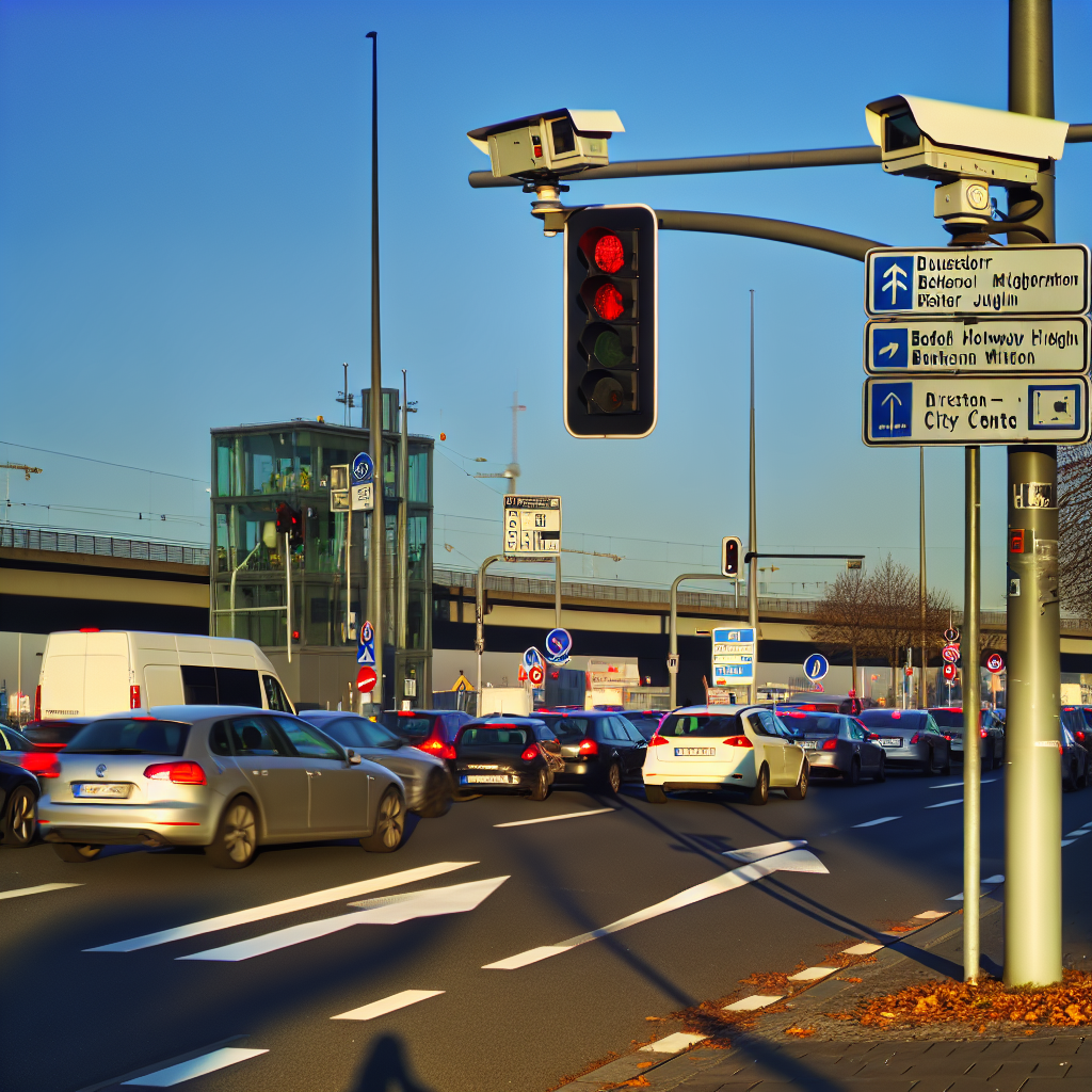 Messstelle Düsseldorf, Überfahrt Bundesstr. 8/Bundesautobahn 44, Südlicher Knoten, FR Innenstatd