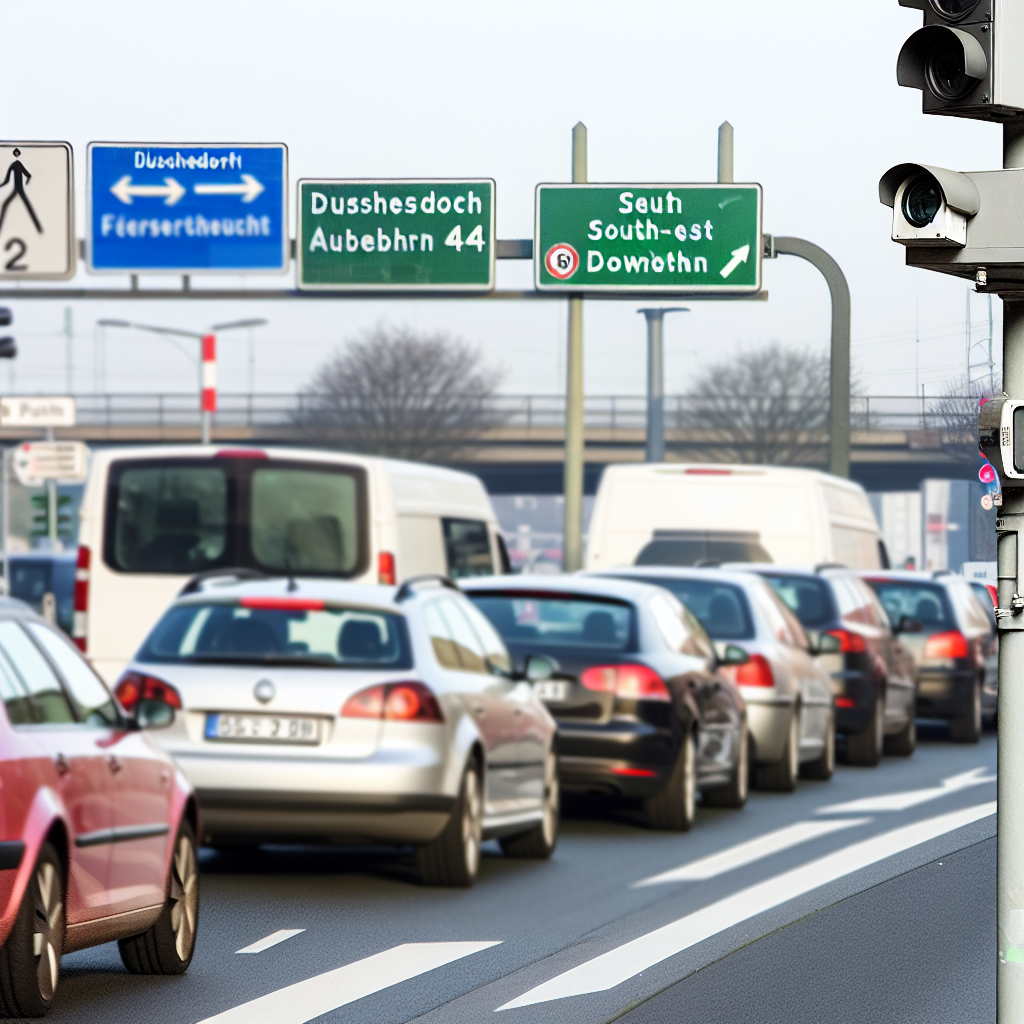 Messstelle Düsseldorf, Überfahrt Bundesstr. 8/Bundesautobahn 44, Südestl. Knoten FR Innenstadt